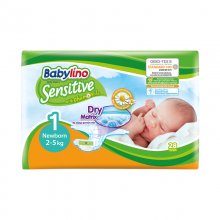 Babylino Sensitive Newborn Νο1 (2-5kg) πάνες μωρού 28 τεμάχια