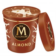 Algida παγωτό Magic Crack Almond κύπελλο με γεύση αμυγδάλου