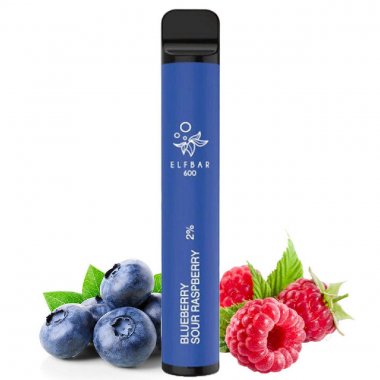 ELF BAR Vape ηλεκτρονικό τσιγάρο μιας χρήσης Blueberry sour Raspberry 2ml 20mg | 600puffs