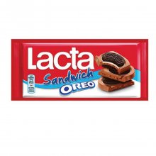 Lacta σοκολάτα γάλακτος Oreo sandwich 92gr