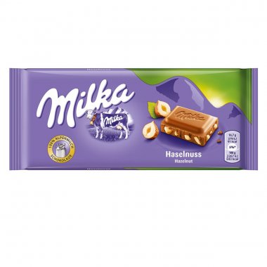 Milka σοκολάτα Hazelnut με τριμμένα φουντούκια 100gr