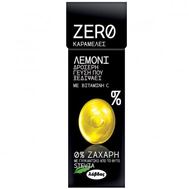 Λάβδας καραμέλες ZERO Λεμόνι χωρίς ζάχαρη 32gr