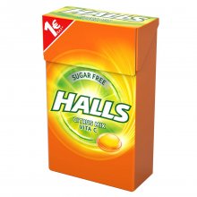 Halls vita-c καραμέλες κουτάκι Εσπεριδοειδή χωρίς ζάχαρη 28gr