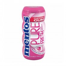 Mentos Pure Fresh τσίχλες Bubble fresh με γεύση φρούτων χωρίς ζάχαρη Pocket Bottle 28gr