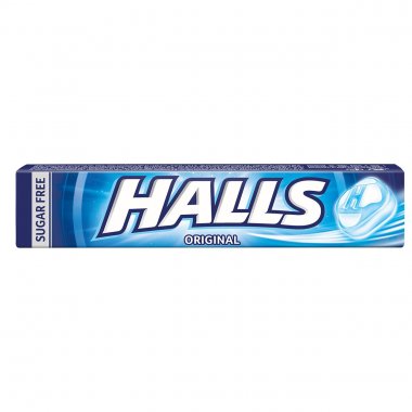 Halls καραμέλες σωληνάρι Original Menthol μέντα 32gr