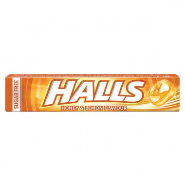 Halls καραμέλες σωληνάρι Honey & Lemon μέλι και λεμόνι 33,5gr