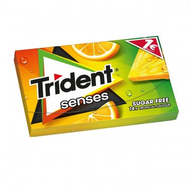 Trident Senses τσίχλες Τροπικά φρούτα Tropical mix gums