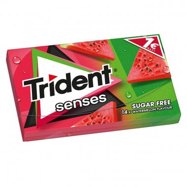 Trident Senses τσίχλες Καρπούζι Watermelon sunrise gums