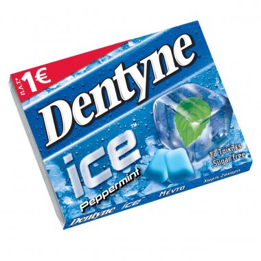 Dentyne Ice τσίχλες Peppermint με γεύση μέντα χωρίς ζάχαρη 16,8gr