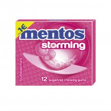 Mentos μαστίχες Storming Bubble fresh με γεύση φρούτων χωρίς ζάχαρη 33gr