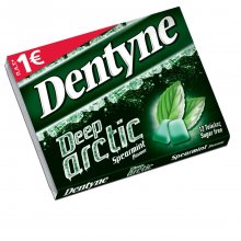 Dentyne Deep arctic τσίχλες Spearmint με γεύση δυόσμο χωρίς ζάχαρη 16,8gr