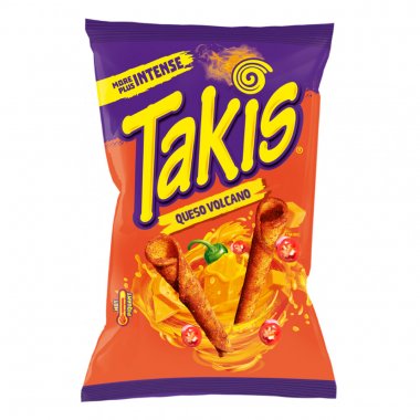 Takis Queso Volcano Tortilla chips με γεύση τυρί και καυτερό chilli 90gr