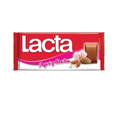 Lacta σοκολάτα γάλακτος με αμύγδαλο 85gr