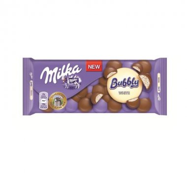 Milka σοκολάτα λευκή Bubbly white 95gr