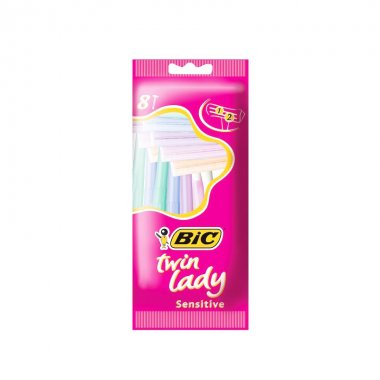 Ξυραφάκια διπλής λεπίδας Bic twin lady sensitive 5 τεμαχίων