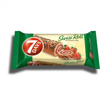 7Days Swiss Roll με γέμιση φράουλας 200gr