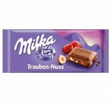 Milka σοκολάτα με φουντούκια και σταφίδες Raisins &amp; Hazenuts 100gr
