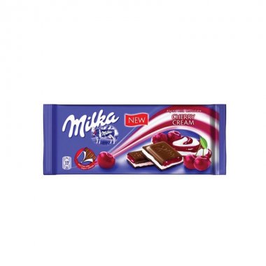 Milka σοκολάτα με γέμιση κεράσι Cherry 100gr