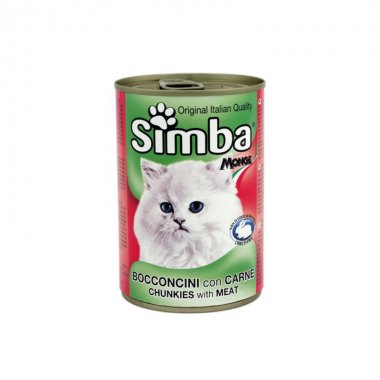 Simba γατοτροφή σε κονσέρβα με κρέας 415gr