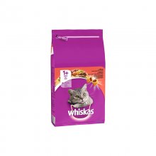 Whiskas 1+ πλήρης ξηρή τροφή για γάτα με μοσχάρι 300gr