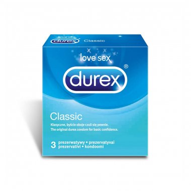 Durex Classic προφυλακτικά 3 τεμαχίων