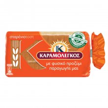 Καραμολέγκος ψωμί τοστ Σταρένιο 340gr