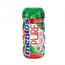 Mentos Pure Fresh τσίχλες Watermelon με γεύση καρπούζι χωρίς ζάχαρη Pocket Bottle 28gr