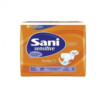 Sani Sensitive πάνες ακράτειας ενηλίκων ανοικτές Medium No2