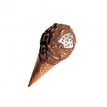 Algida παγωτό Magic Almond Cone με γεύση βανίλια και αμύγδαλα πύραυλος