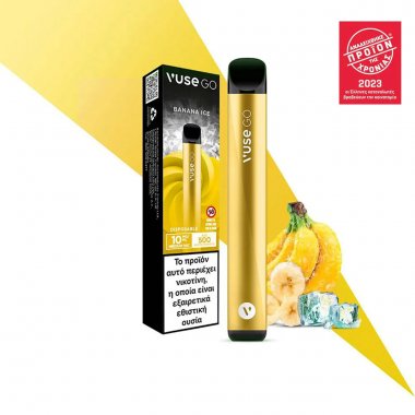 VUSE GO Vape Pen ηλεκτρονικό τσιγάρο μιας χρήσης Banana ICE 10mg