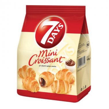 7Days mini κρουασάν με γέμιση κακάο 300gr