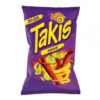 Takis Fuego Tortilla chips με γεύση πικάντικο chilli & lime 90gr
