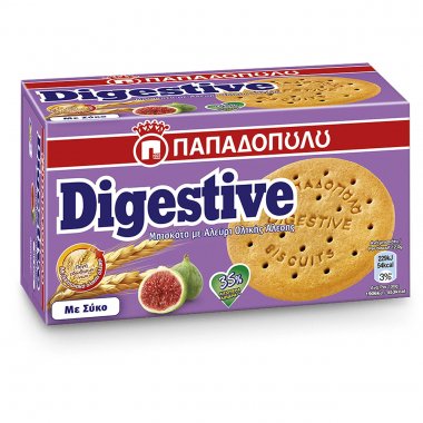 Παπαδοπούλου μπισκότα Digestive με σύκο 200gr