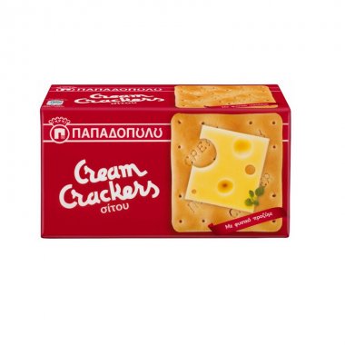 Παπαδοπούλου Cream crackers σίτου 140gr
