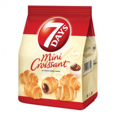 7Days mini κρουασάν με γέμιση κακάο 107gr