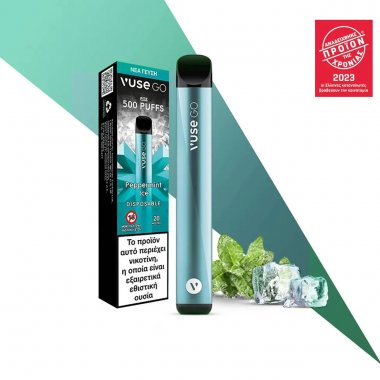 VUSE GO Vape Pen ηλεκτρονικό τσιγάρο μιας χρήσης Peppermint ICE 10mg