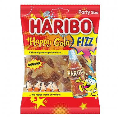 Haribo ζελεδάκια Happy cola fizz ξινή κόλα 100gr