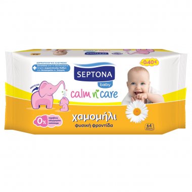 Septona Calm n Care μωρομάντηλα 57 τεμαχίων