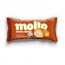 Molto Cream Cookies κρουασάν με γέμιση βανίλια με γάλα και κομμάτια μπισκότου κακάο 110gr