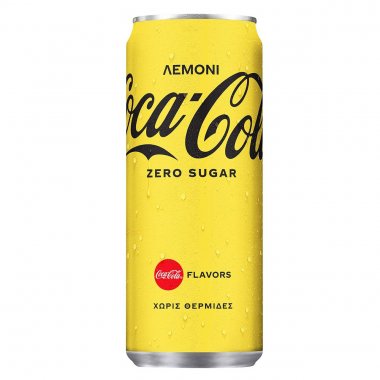 Coca cola αναψυκτικό Zero Λεμόνι κουτί 330ml