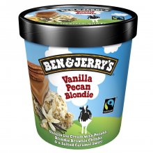 Ben and Jerry&#039;s παγωτό Vanilla Pecan Blondie κύπελλο μεγάλο