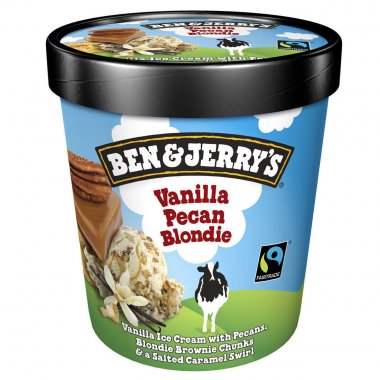 Ben and Jerry's παγωτό Vanilla Pecan Blondie κύπελλο μεγάλο