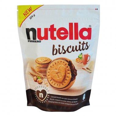 Nutella Biscuits μπισκότα με γέμιση Nutella χωρίς γλουτένη 304gr