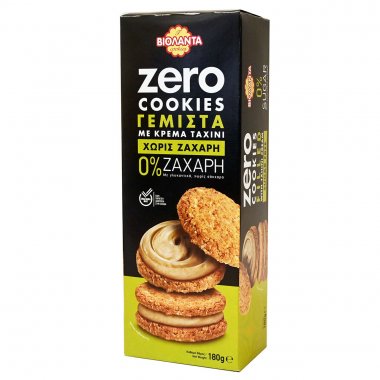 Βιολάντα Μπισκότα Zero Cookies γεμιστά με ταχίνι χωρίς ζάχαρη 180gr