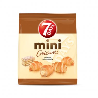 7Days mini κρουασάν με γέμιση μιλφέιγ 300gr