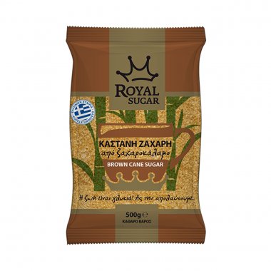 Royal brown sugar καστανή ζάχαρη 500gr