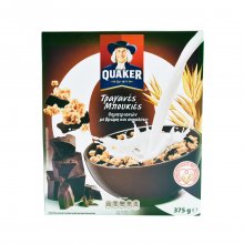 Quaker τραγανές μπουκιές δημητριακών με βρώμη και μαύρη σοκολάτα 450gr
