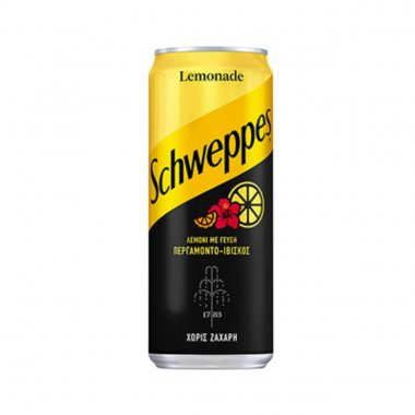 Schweppes Lemonade Bergamot and Hibiscus ανθρακούχο αναψυκτικό 330ml