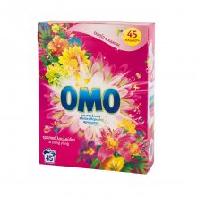 OMO σκόνη πλυντηρίου Τροπικά λουλούδια και Ylang Ylang 45 μεζούρες