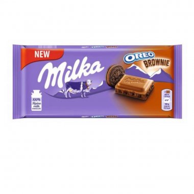 Milka σοκολάτα με μπισκότο Oreo Brownie 100gr